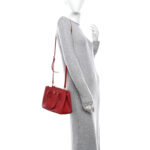 Saffiano Mini Galleria Double Zip Tote Fuoco