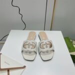 GUCCI WOMEN’S INTERLOCKING G CUT-OUT SLIDE SANDAL – GSL013