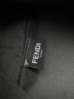 Fendi Roll Mini Basket – Vintage Monogram Detail in Dark Brown Calfskin