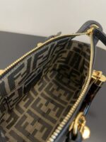 Fendi Mini ByTheWay Bag – Smooth Calfskin with Tortoiseshell Handle, Chic & Playful