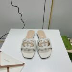 GUCCI WOMEN’S INTERLOCKING G CUT-OUT SLIDE SANDAL – GSL013
