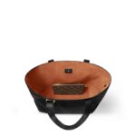 LOUIS VUITTON LOW KEY CABAS EMBLEM LEATHER TOTE IN BLACK