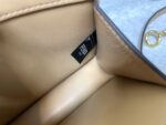 FENDI 83008 Peekaboo ISeeU Petite Apricot Leather Bag
