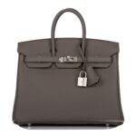 Hermès Birkin 25 Etain Togo Palladium Hardware