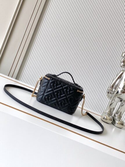 FEND Vanity Mini Bag – Elegant Leather Design with FF Signature Detail
