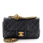Chanel Pearl Crush Flap Bag Quilted Lambskin Mini 1