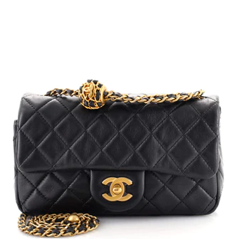 Chanel Pearl Crush Flap Bag Quilted Lambskin Mini 1