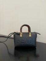 Fendi Mini ByTheWay Bag – Smooth Calfskin with Tortoiseshell Handle, Chic & Playful