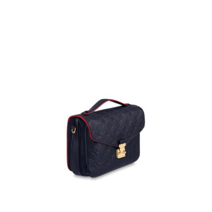 POCHETTE MÉTIS MONOGRAM EMPREINTE IN DEEP BLEU & RED
