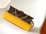 Fendi Compact Baguette Bag in Brown FF Jacquard – Elegant Multi-Way Carry