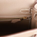Hermès Kelly Retourne 25 Etoupe Togo Gold Hardware