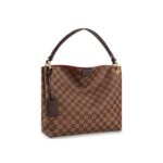 GRACEFUL DAMIER EBÈNE HOBO BAG IN Brown