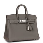 Hermès Birkin 25 Gris Meyer Togo Palladium Hardware