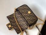 Fendi Baguette Small Flap Bag – Iconic Elegance in Signature FF Canvas