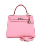 Hermès Kelly Sellier 25 Confetti Epsom Palladium Hardware