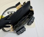 Fendi 68012 Baguette Multi-Pocket Handbag in Red Leather