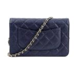 Chanel WOC Bag Navy Caviar Light Gold Hardware