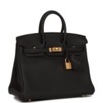 Birkin 25 Black Togo Gold Hardware