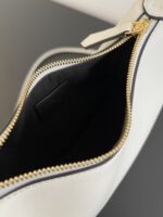 Fendi Praphy Shoulder Bag – Elegant Crescent Silhouette with Signature Gold Logo