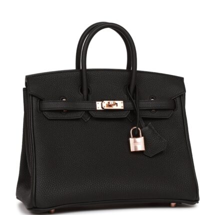 Hermès Birkin 25 Black Togo Gold Hardware