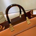 FENDI Luxurious Sunlight Tote – Premium Leather with Signature FF Hardware