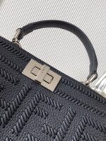 Fendi Peekaboo ISeeU Petite – Elegant Reversible Leather Bag with Iconic Handwoven Detail