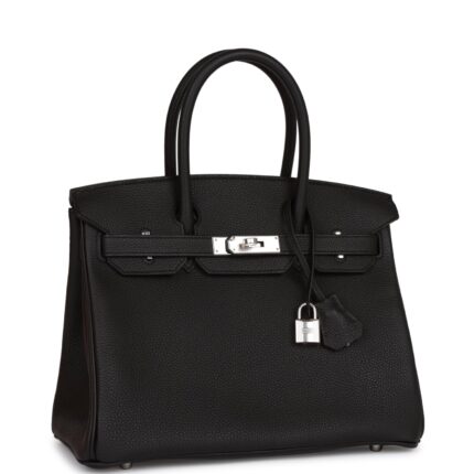 Hermès Birkin 30 Black Togo Palladium Hardware