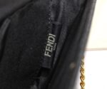 FENDI Style 80020 Red Leather Chain Mini Flap Bag